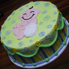 Baby Shower Buttercream Cake