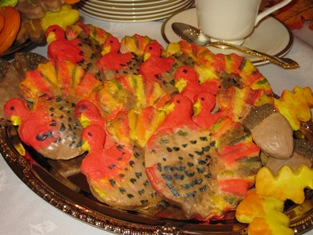 Oct 2011  Turkey Shaped Sugar Cookies
