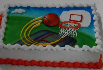 Sports Cake Basketball 009