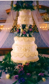5 Tier Ivory fresh floral 0023