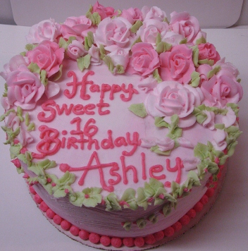 Menu Birthday Cake