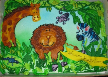 Safari Baby Shower cake 004