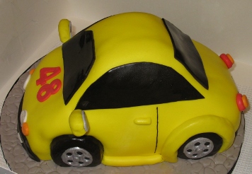 Yellow Beetle Bug Car 001