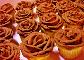 Chocolate Rose Cupcakes 0776
