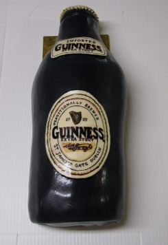 Guinness Beer Bottle Cake