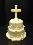 First Holy Communion Cake Fondant Cross & Sugar Roses0729(2)