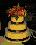 3 Tier Ivory Buttercream with Fresh Fall Florals 0784